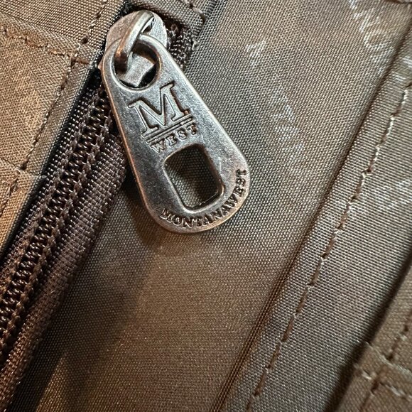 Montana West Red Leather Alligator Pattern Crossbody Wallet With Strap - Picture 7 of 11